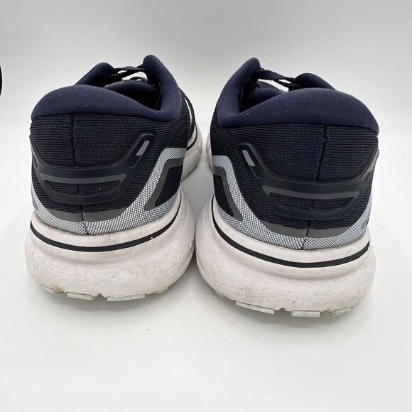 Brooks Women’s Ghost 15 Sneakers Size 8.5 B Peacoat White Running Shoes Navy - Picture 3 of 7